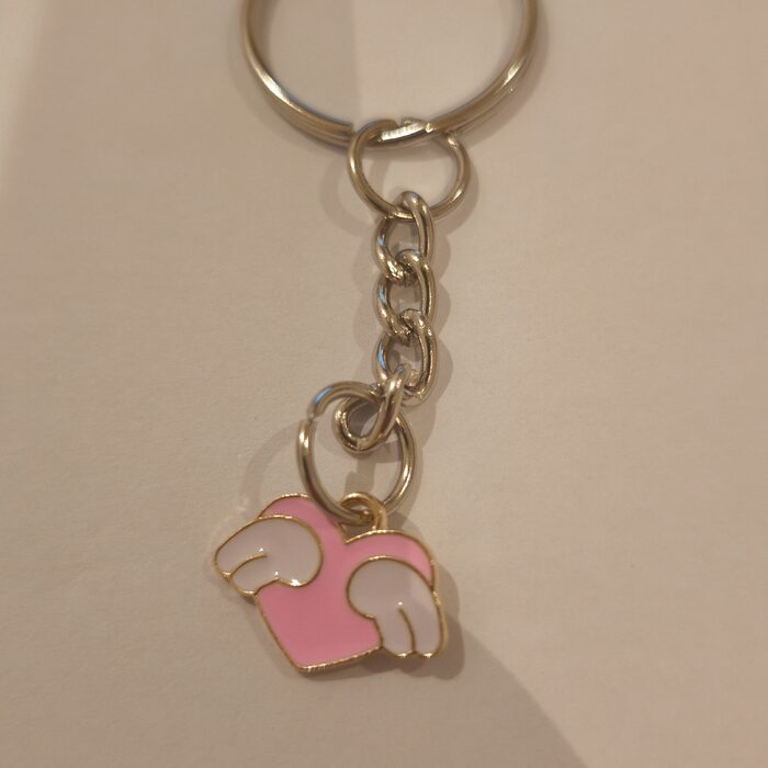 Pink Heart with Wings