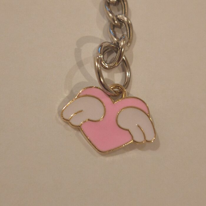 Pink Heart with Wings