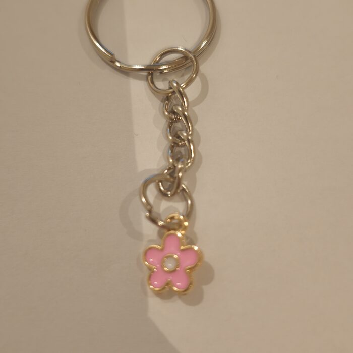 Pink Rounded Flower with White Center