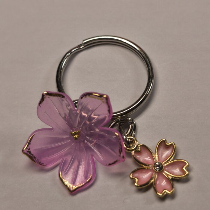 Purple Flower with Pink Flower