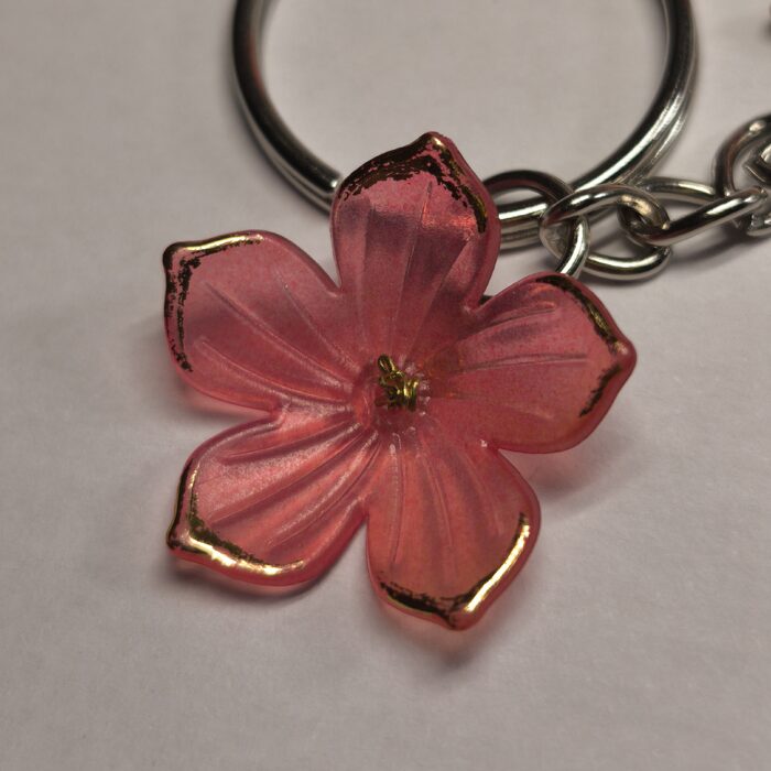 Red Flower with Red Heart with Wings