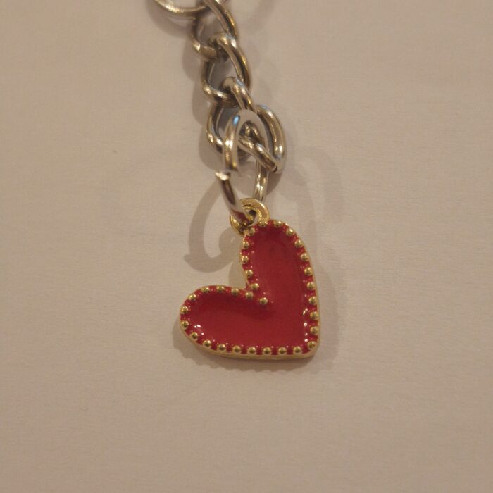 Red Dotted Heart