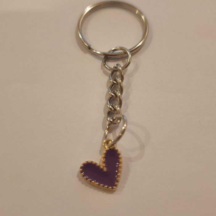Purple Dotted Heart