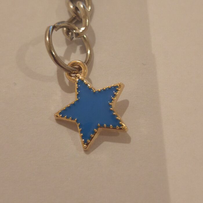 Blue Dotted Star
