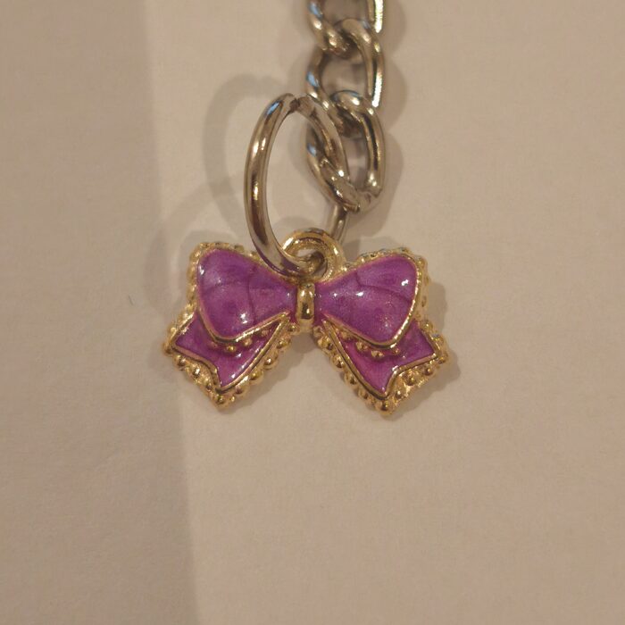 Purple Dotted Ribbon